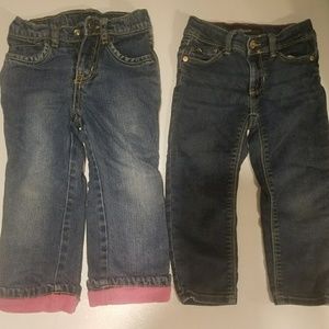 2 pair 3t jeans